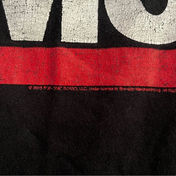 Old Navy Collectibles Run DMC Tee Shirt Black Red White Spell Out 2018 Sz 4T - Picture 4 of 7